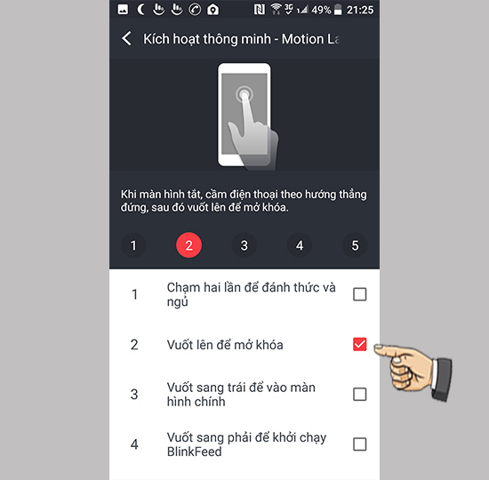 Kích hoạt tính năng